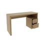 Imagem de Mesa para Escritório com 2 Gavetas - Amêndoa