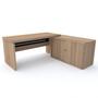 Imagem de Mesa para Escritório em L Diretor com Balcão 160 x 70 cm ML1600PE50