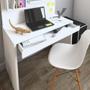 Imagem de Mesa Para Escritório Escrivaninha com Painel Home Office First Branco - Lyam Decor