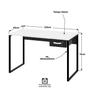 Imagem de Mesa Para Escritório Escrivaninha Diretor Estilo Industrial 120cm com Gaveta