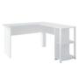 Imagem de Mesa Para Escritório Escrivaninha Home Office Luma Branco - Lyam Decor