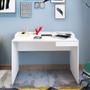 Imagem de Mesa Para Escritório Escrivaninha Home Office Slim Branco - Lyam Decor