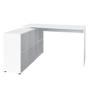 Imagem de Mesa Para Escritório Extensível Escrivaninha Home Office Nero Branco - Lyam Decor