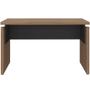 Imagem de Mesa Para Escritório Home Office 125cm Unik A02 Nogal Preto - Lyam Decor