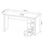 Imagem de Mesa para Home Office com 03 Gavetas ME4102 Branco - Tecno Mobili