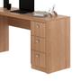 Imagem de Mesa para Home Office com Gavetas e 2 Portas Amêndoa - Tecno Mobili