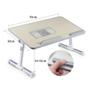 Imagem de Mesa  para Notebook articulada, com resfriamento, ajuste de altura, MDF