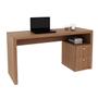 Imagem de Mesa para Notebook com 2 Gavetas 135x46,5cm Amêndoa