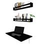 Imagem de Mesa para Notebook Dobrável KitCubos Preta 100 cm