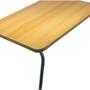 Mesa para notebook dobravel suporte multiuso home office cama sofa tablet apoio colo portatil marfim - Tempo Real Imagem de Mesa para notebook dobravel suporte multiuso home office cama sofa tablet apoio colo portatil marfim