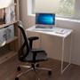 Imagem de Mesa para PC Gamer Computador Escrivaninha Simples Estilo Industrial Preta Branca