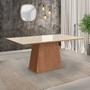 Imagem de Mesa para Sala de Jantar 160x90cm com Vidro Lapidado