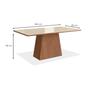 Imagem de Mesa para Sala de Jantar 160x90cm com Vidro Lapidado