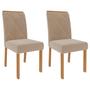 Imagem de Mesa para Sala De Jantar Adele 130 x 80 cm e 4 Cadeiras Fernanda Cimol Madeira/Off White/Nude