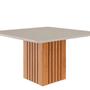 Imagem de Mesa para Sala de Jantar Ana 130cm X 130cm Cinamomo /Offwhite