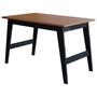 Imagem de Mesa para Sala de Jantar Aurora 130 x 78 cm e 2 Bancos Aurora 100% MDF Cimol Chumbo/Nature