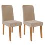 Imagem de Mesa para Sala de Jantar Maite 130 cm e 4 Cadeiras Tais com Moldura Cimol Nature/Off White/Nude