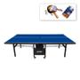 Imagem de MESA PING PONG Com Rodinhas MDF 18mm - Modelo 1084 KLOPF + Rede com suporte Alicate 5034 + Kit Raquetes e Bolinhas 5055
