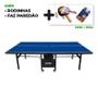 Imagem de MESA PING PONG Com Rodinhas MDF 18mm - Modelo 1084 KLOPF + Rede com suporte Alicate 5034 + Kit Raquetes e Bolinhas 5055
