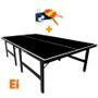 Imagem de Mesa ping pong especial cor preta mdp 15mm - 1010 klopf + kit tênis de mesa 5030