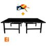 Imagem de Mesa ping pong especial cor preta mdp 15mm - 1010 klopf + kit tênis de mesa 5030