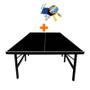 Imagem de Mesa ping pong especial cor preta mdp 15mm - klopf 1010 + kit tênis de mesa 5031