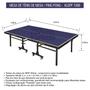 Imagem de Mesa Ping Pong Oficial Dobrável MDF 25mm Klopf Cód 1008