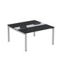 Imagem de Mesa Plataforma Dupla com Pé de Aço para Coworking 140x140/2p Pdc14/14/2p