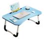 Imagem de Mesa portatil multiuso notebook dobravel azul