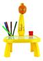 Imagem de Mesa Projetor Desenho Infantil Mesinha De Desenho Projetora(Amarelo)