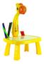Imagem de Mesa Projetor Desenho Infantil Mesinha De Desenho Projetora(Amarelo)