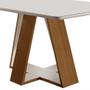 Imagem de Mesa Quadrada 4 Lugares Tampo com Vidro/Laca Grécia