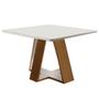 Imagem de Mesa Quadrada 4 Lugares Tampo com Vidro/Laca Grécia