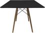 Imagem de Mesa Quadrada 90cm Preto Eiffel Charles Eames