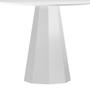 Imagem de Mesa Redonda 4 lugares Com Vidro de 100cm Sem Cadeiras Isis Off White - New Ceval