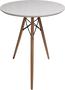 Imagem de Mesa Redonda 52cm Jantar Eiffel Tripé Mesinha Bar Barzinho pé bistro 95cm 