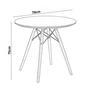 Imagem de Mesa Redonda 70cm Mdf Eiffel Charles Eames