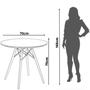 Imagem de Mesa Redonda 70cm Mdf Eiffel Charles Eames