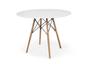 Imagem de Mesa redonda Eames 100 cm + 6 cadeiras Eiffel DSW Mesa branco com cadeiras branco