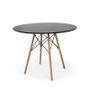 Imagem de Mesa Redonda Eames Eiffel Wood 120 cm Preta