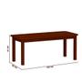 Imagem de Mesa Retangular Com 8 Cadeiras Estofadas Madeira Maciça 200 x 88 Castanho Solace Shop JM