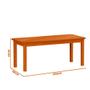 Imagem de Mesa Retangular Com 8 Cadeiras Estofadas Madeira Maciça 200 x 88 Marrom Solace Shop JM