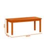 Imagem de Mesa Retangular Com 8 Cadeiras Madeira Maciça 200 x 88 Marrom Solace Shop JM