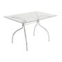Imagem de Mesa Retangular com Tampo de Vidro 4025