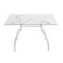 Imagem de Mesa Retangular com Tampo de Vidro 4025