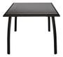 Imagem de Mesa Retangular De Alumínio Marrom 70x10x180 Cm - 6 Lugares