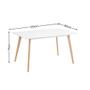 Imagem de Mesa Retangular Eames Charles Eiffel 120x80cm Trevisul