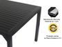 Imagem de Mesa Retangular Haiti com Tampo Ripado em Alumínio para Cozinha, Edícula, Área