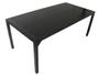 Imagem de Mesa Retangular Haiti com Tampo Ripado em Alumínio para Cozinha, Edícula, Área