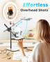 Imagem de Mesa Ring Light UbeeSize 12 com suporte e suporte para telefone